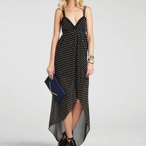 NWT BCBGeneration High Low Polka Dot maxi dress